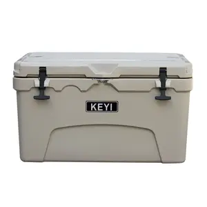 Insulated Portable Cooler For Camping Picnic Fishing Ice Chest Hard Cooler Box With Heavy Duty Handle