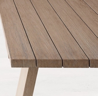 Ensembles de table à manger et de chaises de jardin en bois de teck de style classique avec coussins de siège imperméables approvisionnement direct en usine