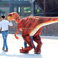 Costume de mascotte de costume de dinosaure animatronique de marche Traje De Dinosaurio