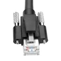 Kabel Alvin GigE Vision Male RJ45 Thumbscrews Screw Lock Industrial Ethernet Cable Shielded CAT6a High-Flex Drag-Chain Camera