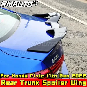 Alerón Trasero de Techo para Honda Civic 11ª Gen 2022, Estilo Europeo, Aspecto de Fibra de Carbono, Accesorios para Auto - Product Image 1