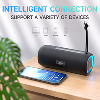 Altavoz Exterior para Computadora, Cine en Casa, Audio TWS, 20W, Bajos Potentes, RGB, IPX5, Impermeable, Portátil, Bluetooth, Inalámbrico