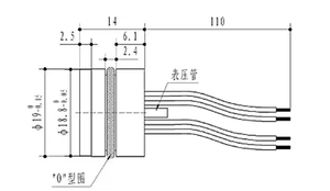 Chip <span class=keywords><strong>Sensor</strong></span> 1.5V ~ 10V, inti <span class=keywords><strong>Sensor</strong></span> tekanan keramik I2C tekanan 2C untuk air dan Teknik Lingkungan - Product Image 5