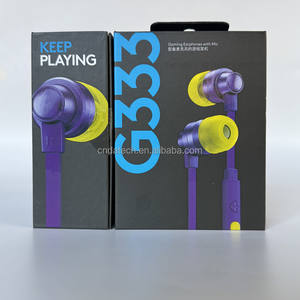 Casque <span class=keywords><strong>de</strong></span> jeu <span class=keywords><strong>filaire</strong></span> intra-auriculaire étanche G333 avec micro, commandes <span class=keywords><strong>de</strong></span> volume, réduction <span class=keywords><strong>de</strong></span> <span class=keywords><strong>bruit</strong></span>, écouteurs intra-auriculaires pour Logitech - Product Image 1