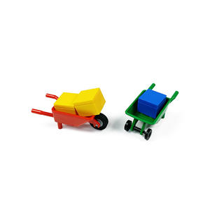 Moc छोटे कण भवन ब्लॉक सहायक उपकरण एकल पहिया ट्रॉली शहर इंजीनियरिंग निर्माण परिवहन उपकरण - Product Image 5