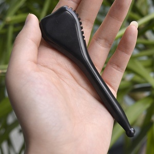 Bâton de Massage en pierre Bian noire Gua Sha <span class=keywords><strong>Anti</strong></span>-âge Guassha pour le <span class=keywords><strong>visage</strong></span>, utilisé pour le <span class=keywords><strong>Yoga</strong></span> Facial - Product Image 2