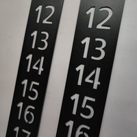 Étiquette de trophée creuse en acier inoxydable 304, en métal brossé argenté, avec numéro rond en laiton, pour casiers de clés et étiquettes de marquage