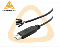 Kabel Pemrograman Mesin Sikat USB Ke TTL Chip FTDI232 TTL-232R-WEUSB Industri Ke DuPont 4P 1.8M