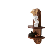 Étagères murales en bois pour salle de bain décor à la maison support mural vintage étagère de rangement en bois massif étagères flottantes de rangement