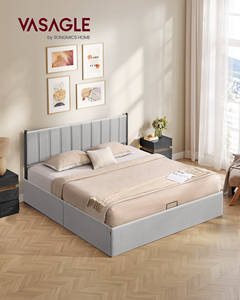 Современная мебель для спальни, базовый каркас кровати с изголовьем, подъемный каркас для хранения, размер короля - Product Image 2