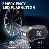 Kit de démarrage de voiture tout-en-un 36000mAh avec étui de rangement, 4 embouts, tuyau de gonflage et pince intelligente