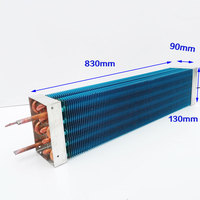 Condensador de Refrigeración CDDQ Blue Fin de Alta Eficiencia con Tubo de Cobre y Aletas de Aluminio, Serpentín Evaporador para Congelador