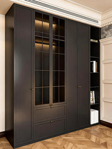 <span class=keywords><strong>Armoire</strong></span> moderne avec portes coulissantes et rangements variés pour une chambre et un salon optimisés en termes d'espace - Product Image 1