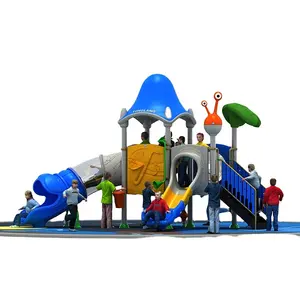 Yonglang Advanced Durable Kids Commercial Amusement Equipment Plastic Slide Outdoor Playground Set