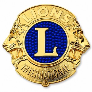 Spilla da bavero personalizzata Lions Club, distintivo <span class=keywords><strong>in</strong></span> metallo smaltato placcato <span class=keywords><strong>oro</strong></span>, distintivo internazionale per <span class=keywords><strong>l</strong></span>'organizzazione, souvenir per membri del club, OEM ODM - Product Image 1