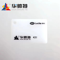 Plaque acrylique fine HUASHUAITE haute brillance 2mm 5mm 4x8ft, blanc laiteux nacré, en PMMA (plastique)