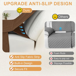 Funda de <span class=keywords><strong>Sofá</strong></span> Clásica Tan, Entrega Puntual, Antiderrames, para <span class=keywords><strong>Sofá</strong></span> Individual, Uso en Hoteles, Resistente a Arañazos, Duradera - Product Image 4