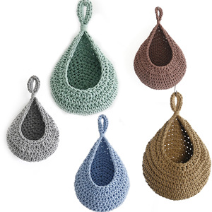 Droppshipping <b>Wall</b>-Mounted Fruit Basket Vegetable Pocket Chlorophytum Comosum <b>Flower</b> Pot for Home Kitchen - Product Image 2