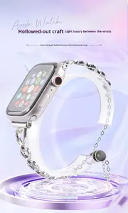 Correa de Reloj de Aleación de Zinc con Diseño de Corazón para Apple Watch S10 11 46mm 42mm 49mm, Correa de Reloj Ajustable, Hueca, Ligera y de Lujo - Product Image 3