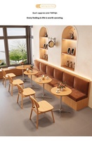 Table et chaises de salle à manger modernes en bois massif non pliables, mobilier commercial durable Dingshuai pour salon