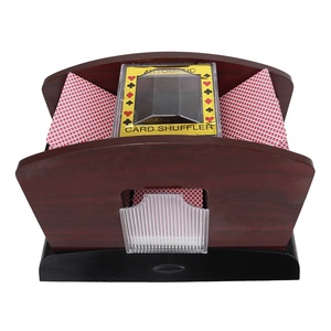 Shuffler-máquina automática <span class=keywords><strong>de</strong></span> madera para <span class=keywords><strong>juego</strong></span> <span class=keywords><strong>de</strong></span> mesa, <span class=keywords><strong>cartas</strong></span> <span class=keywords><strong>de</strong></span> póker <span class=keywords><strong>de</strong></span> cubierta 1-4, oem <span class=keywords><strong>de</strong></span> fábrica, color negro - Product Image 2