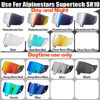 Visière photochromique pour casque intégral de moto Super Tech SR10, verre pare-brise jour/nuit, accessoires de lentille