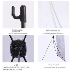 Espositore a X Pieghevole Portatile Telescopico Tipo Porta per Cartelloni Pubblicitari Verticali in Centri Commerciali - Product Image 3