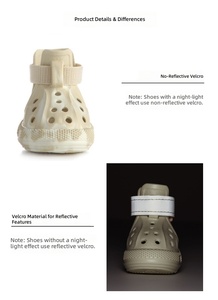 Chaussures imperméables <span class=keywords><strong>pour</strong></span> animaux de compagnie, 4 pièces, avec trous, antidérapantes, <span class=keywords><strong>pour</strong></span> l'été, pantoufles <span class=keywords><strong>pour</strong></span> chiots, sandales de plage <span class=keywords><strong>pour</strong></span> animaux de compagnie - Product Image 3