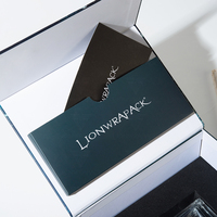 Nouveau Design Lionwrapack Boîte De Parfum Logo Personnalisé Recyclable Flip Cover Magnet Box EVA Interior Appreciation Card Sleeve