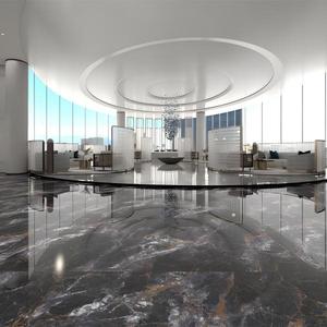 Lastra in Porcellana Nera Lucida con Venature Dorate 600x1200 per Pavimenti Interni di Bagni e Soggiorni - Product Image 4