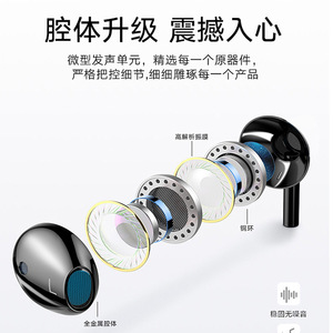 หูฟังแบบมีสายในหู Private Mold พร้อมไมโครโฟน ไดรเวอร์ไดนามิกขนาด 3.5 มม. สำหรับโทรศัพท์ทุกรุ่น - Product Image 4