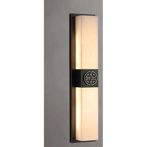 Applique murale de style chinois aspect marbre pour salon, bureau, chambre à coucher, longue bande, escalier, nouveau style, mur de fond pour chevet - Product Image 5