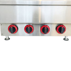 Estufa de Gas Comercial de 4 Quemadores, Portátil, de Acero Inoxidable con Cubierta de Vidrio para Cocina, Cocina de Gas Inteligente a Gas LP - Product Image 3