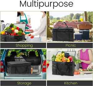 Portable Non Woven Shopping <b>Bag</b> Eco-Friendly Food <b>Cooler</b> Tote <b>Bag</b> Durable Foldable Pizza Thermal Luxury <b>Cooler</b> <b>Bags</b> - Product Image 6