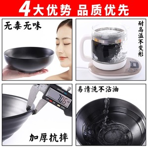 Tazón cónico de melamina negra, especial comercial para tiendas de fideos, tazón de sopa de plástico imitación porcelana, tazón para hot pot picante - Product Image 4