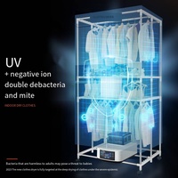 Séchoir à linge portable automatique à deux boutons, diverses options de chauffage, fabrication industrielle pour usage domestique et hôtelier