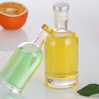 Bouteille en verre cristallin vide de 100 ml, 200 ml, 375 ml, 750 ml, 1000 ml avec bouchon en liège pour gin, whisky, cocktail, vin, vodka