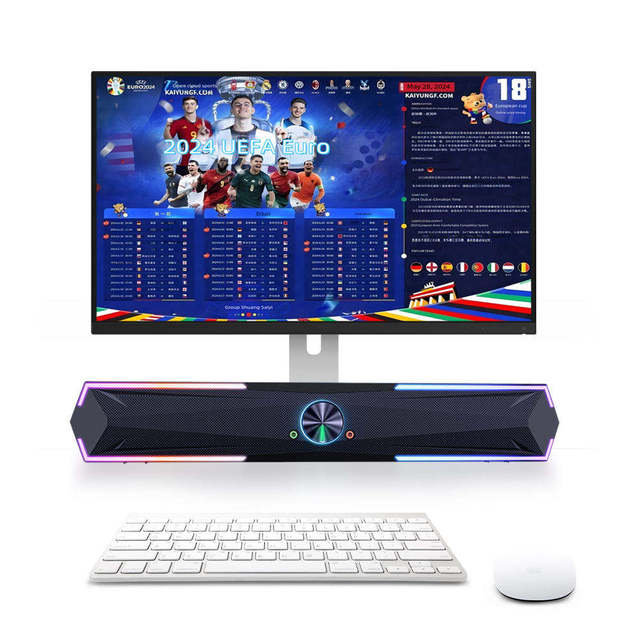 Portable 3D Surround Sound RGB Wireless Blue Tooth Sound Bar With Subwoofer PC Computer Mobile Phone Gaming Speakers