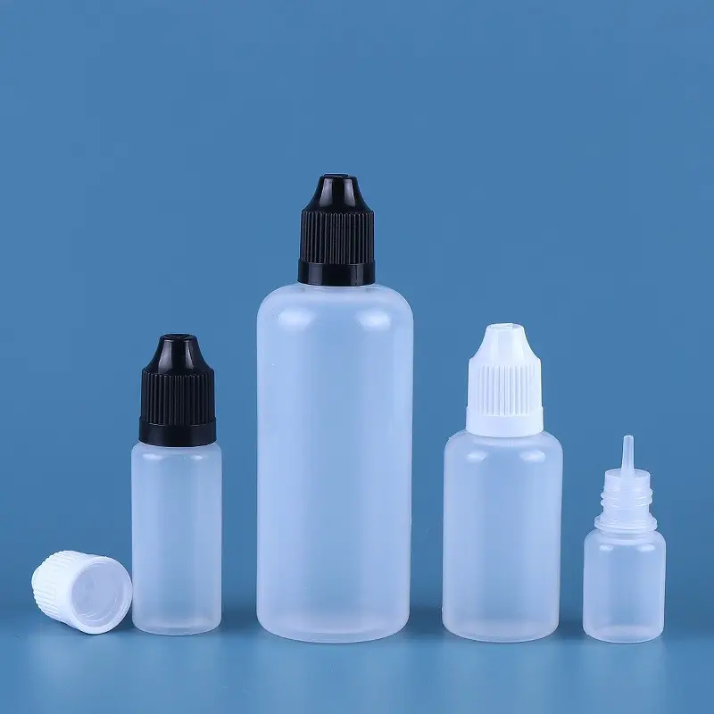 น้ำยาล้างตาพลาสติก PE สำหรับเด็กขนาด5มล. 10มล. 15มล. 20มล. 30มล. 50มล. 60มล. 100มล. ขวดหมึกพิกเมนต์