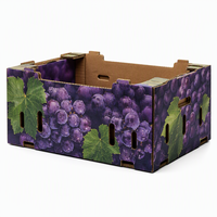 Boîte d'emballage en carton ondulé imprimée sur mesure pour citrons, carton d'expédition ventilé pour agrumes, pour l'exportation et la distribution de produits.