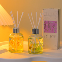 Diffuseur de parfum cylindrique en verre écologique de 160 ml, aromathérapie, désodorisant d'air essentiel pour la chambre à coucher et les toilettes
