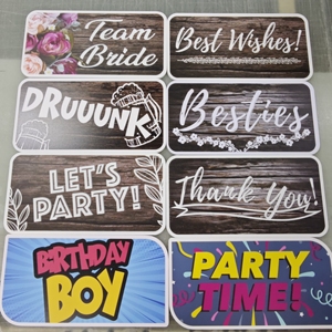 Impresión UV 5mm Pvc tablero <span class=keywords><strong>de</strong></span> espuma Prop signos Photo Booth Prop Fair Photo Booth Props para boda fiesta cumpleaños temporada <span class=keywords><strong>de</strong></span> Graduación - Product Image 6