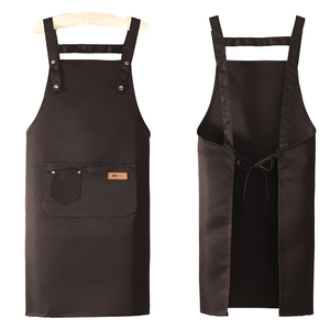 High Quality Adjustable Fashion Cross Back <strong>Adult</strong> <strong>Bib</strong> <strong>Custom</strong> Logo for Hair Salon Barista Coffee Shop Bakery Work Wear - Product Image 6
