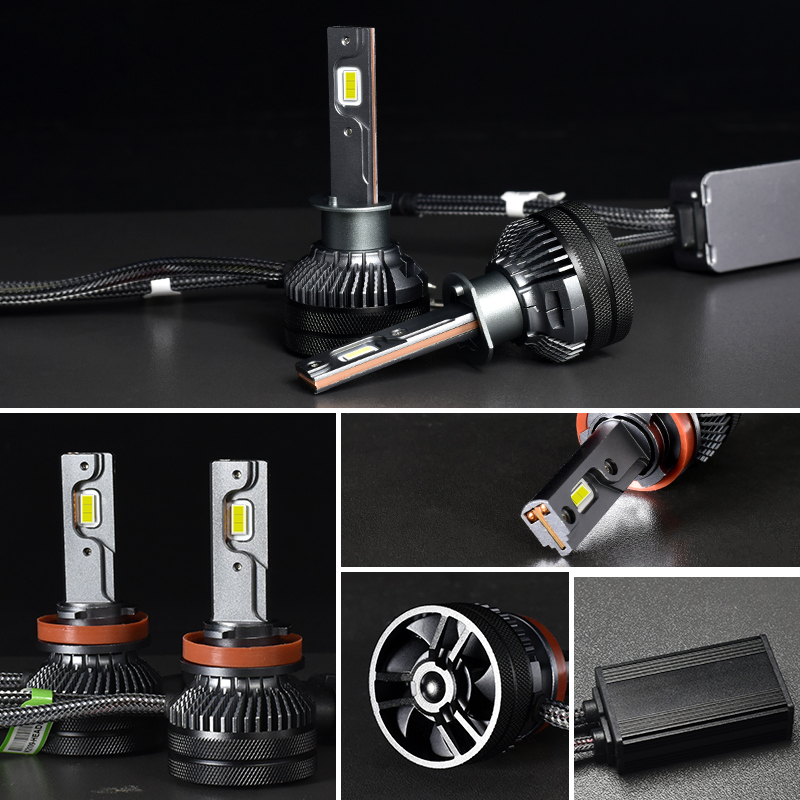 CNSunny Light H7 LED Car Headlight Bulb - 130W 4300K/6000K High Power Universal Auto Lighting