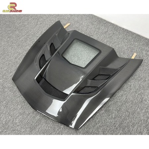 ฝากระโปรงหน้ารถยนต์คาร์บอนไฟเบอร์แบบเงา รุ่น KR-1 พร้อมกระจก สำหรับ Chevrolet Corvette C7 Z06 ฝากระโปรงคาร์บอน ครอบเครื่องยนต์ ชุดแต่งตัวถังรถยนต์ - Product Image 3