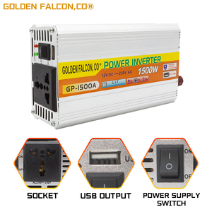Convertisseur de courant à onde sinusoïdale modifiée 1500W 12V vers AC 220V avec port USB et multiples protections - Product Image 3