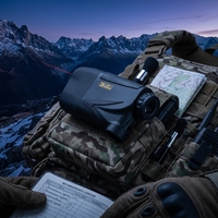 Télémètre laser 600 m, jumelles longue portée, mesureur de distance laser portable pour la chasse, le golf, les sports de plein air