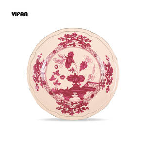 Set di Stoviglie da Matrimonio di Grande Successo in Lussuosa <span class=keywords><strong>Bone</strong></span> China con Design Floreale Colorato Rosso Mattone - Product Image 5