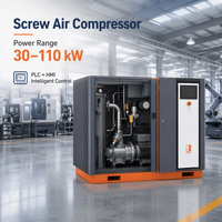 Compresseur d'air haute pression à haute efficacité 90 kW, type à vis, type split, pour applications de forage de roche