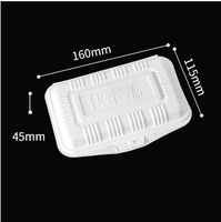 Boîtes à emporter avec couvercle à charnière à clapet Mfpp avec logo personnalisé Conteneur à déjeuner à emporter Récipient alimentaire jetable en plastique pour restaurant